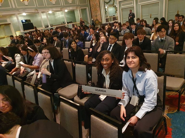Students in conference